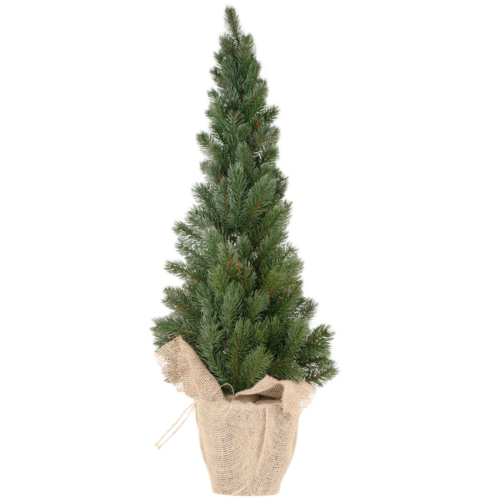 Künstlicher Weihnachtsbaum mit Topf, grün, 80 cm