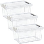 3er-Set Vorratsbox, 5000ml, transparent