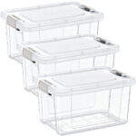 3er-Set Vorratsbox,1250ml, transparent