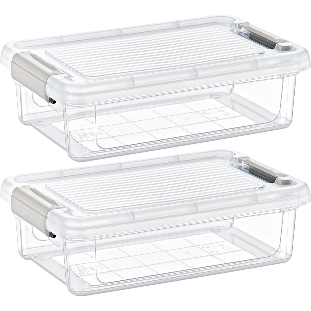 2er-Set Vorratsbox, 3 l, transparent