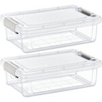 2er-Set Vorratsbox, 3 l, transparent