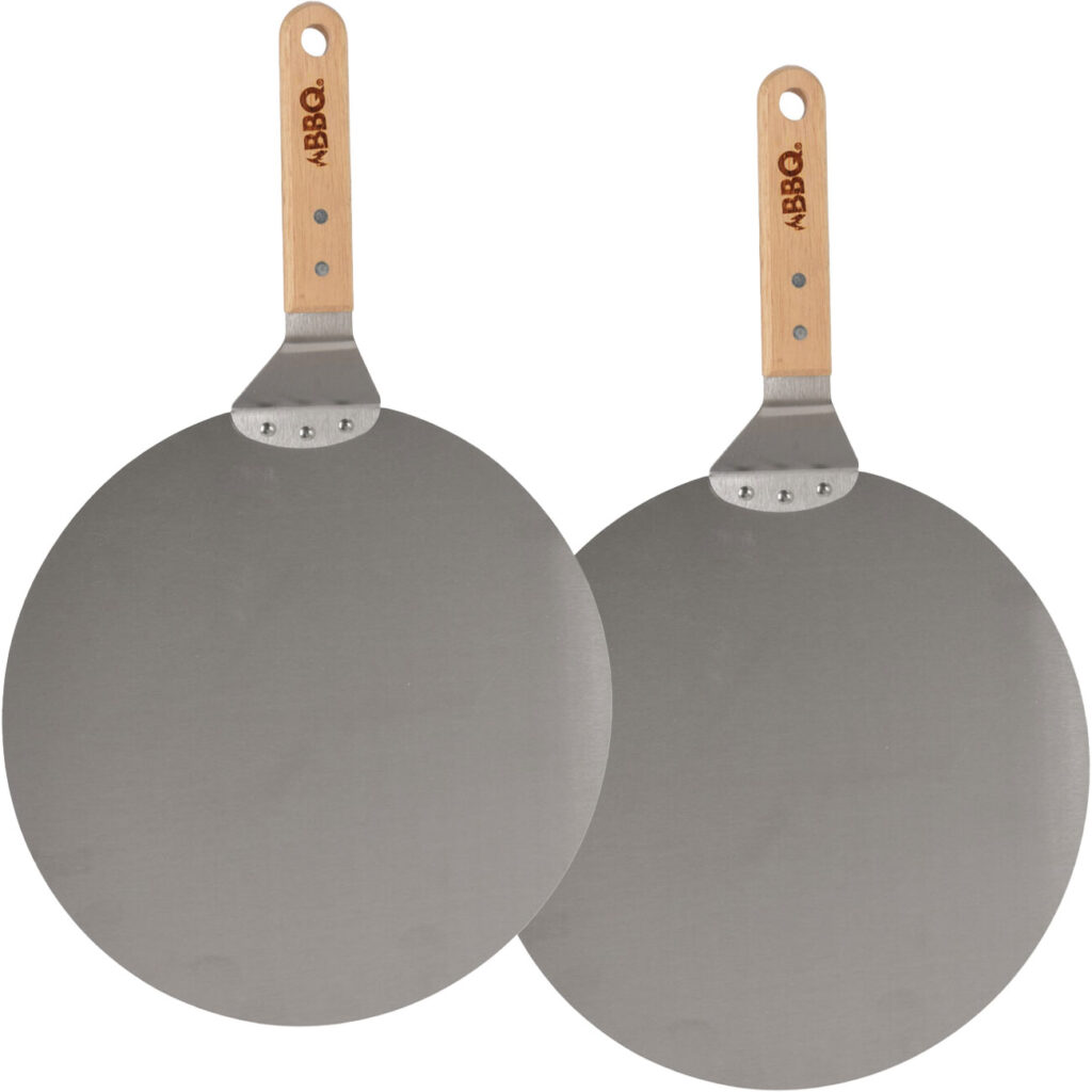 2er-Set Pizzaschaufel aus Edelstahl, Ø 30,5 cm 2er-Set Pizzaschaufel aus Edelstahl, Ø 30,5 cm