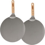 2er-Set Pizzaschaufel aus Edelstahl, Ø 30,5 cm