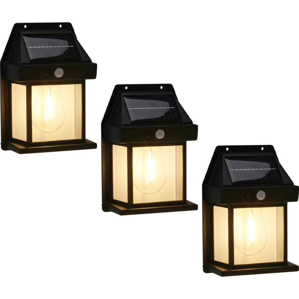 3er-Set aus 3 x DX2100220 SOLARLAMPE+SENSOR LED 3er-Set aus 3 x DX2100220 SOLARLAMPE+SENSOR LED