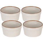 4er-Set  Souffléförmchen, je 200 ml, beige