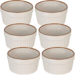 6er-Set  Souffléförmchen, je 200 ml, beige