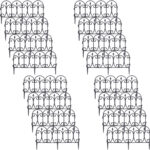 16er-Set Beetzaun, schwarz, je 60 x 30 cm