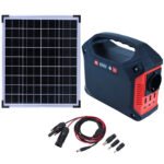 Tragbare Powerstation & Solar-Generator mit 155 Wh, inkl. 20 Watt Solarpanel