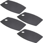 4er-Set Serviertablett, Schieferplatte, 34 x 23 x 0,5 cm