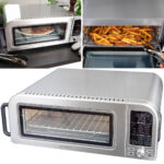 Profi Pizzaofen, 400°C, elektrisch, mit Pizzastein und Air-Fryer-Funktion, 2000 W Profi Pizzaofen, 400°C, elektrisch, mit Pizzastein und Air-Fryer-Funktion, 2000 W