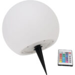LED-Leuchtkugel mit Fernbedienung, solarbetrieben, RGBW, 60 Lu, IP67, Ø 30 cm