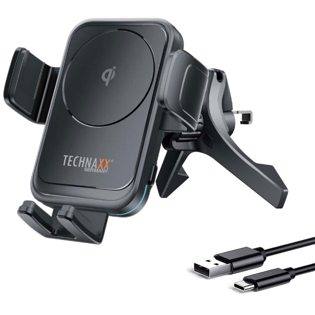 Kfz-Smartphone-Halterung, Qi-kompatibel, 15 Watt Kfz-Smartphone-Halterung, Qi-kompatibel, 15 Watt