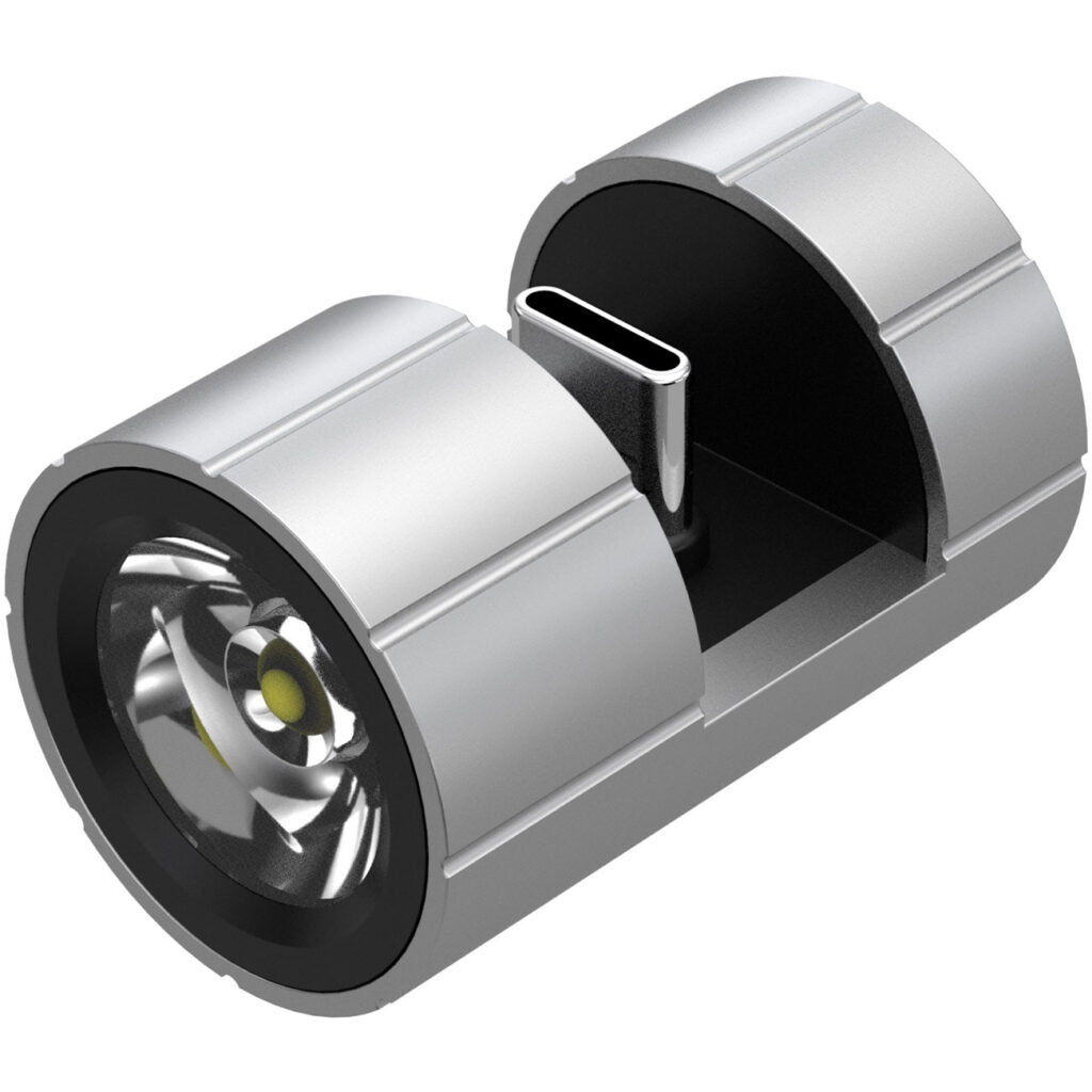 Smartphone-Ansteck-Taschenlampe, USB-C, 230 lm