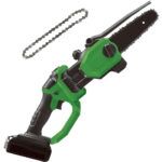 Akku-Kettensäge, einhändig bedienbar, 6 Zoll, inkl. Ersatz-Sägekette