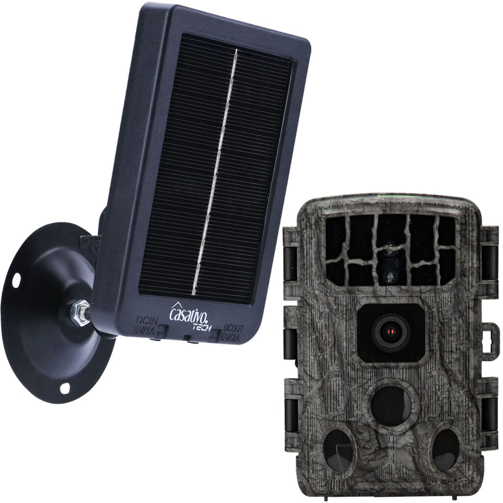 4K-UHD-Wildkamera, Nachtsicht,, WLAN, PIR, IP65, inkl. Akku-Solarpanel, 3000 mAh