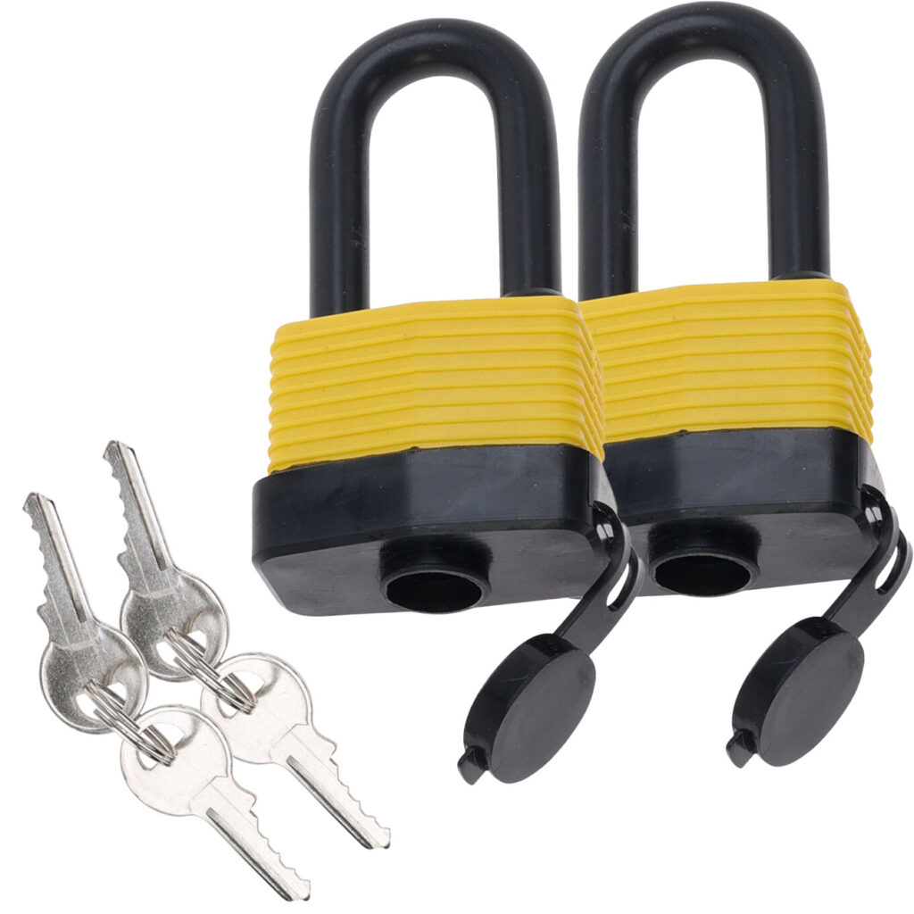 2er-Set Vorhängeschloss, wetterfest inkl. 2 Schlüsseln