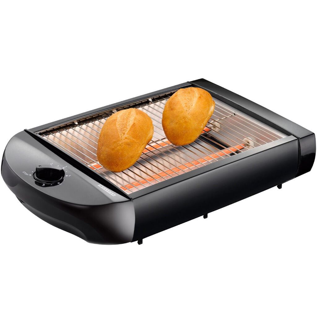 Flachtoaster, 6 Röststufen, 2 Heizelemente, 600 Watt