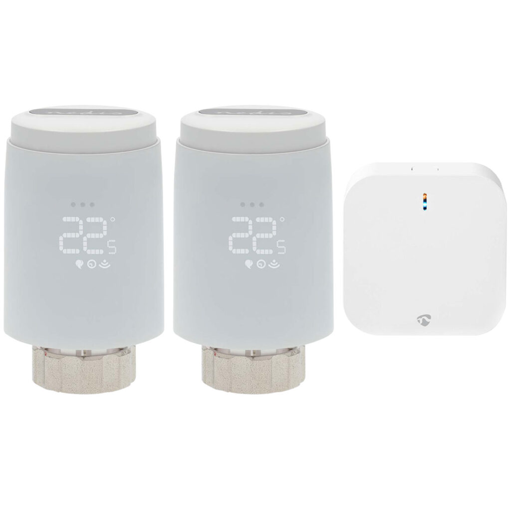2er-Set Smartes Heizkörperthermostat inkl. Zigbee-Gateway