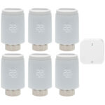 6er-Set Smartes Heizkörperthermostat inkl. Zigbee-Gateway