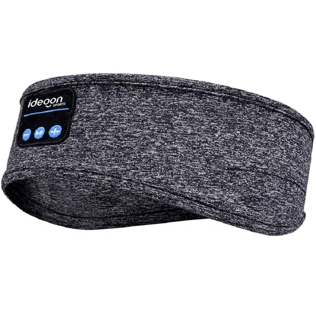 Kopfhörer-Stirnband, Bluetooth 5.4, Freisprecher & Sprachsteuerung, grau