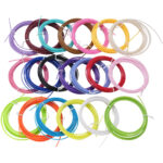 20-farbiges Filament-Set PLA für 3D-Drucker-Stift, je 5 m, Ø 1,75 mm