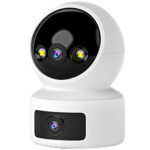 Dual Überwachungskamera Indoor mit Infrarot-Nachtsicht