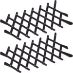 2er-Set Frischluftgitter für Autofenster, schwarz