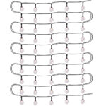 Solar-LED-Lichterkette mit 50 warmweissen LED Glühbirnen, 6,9 m