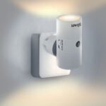 Steckdosen Nachtlicht, dimmbar 0-100 lm, PIR Sensor, weiss