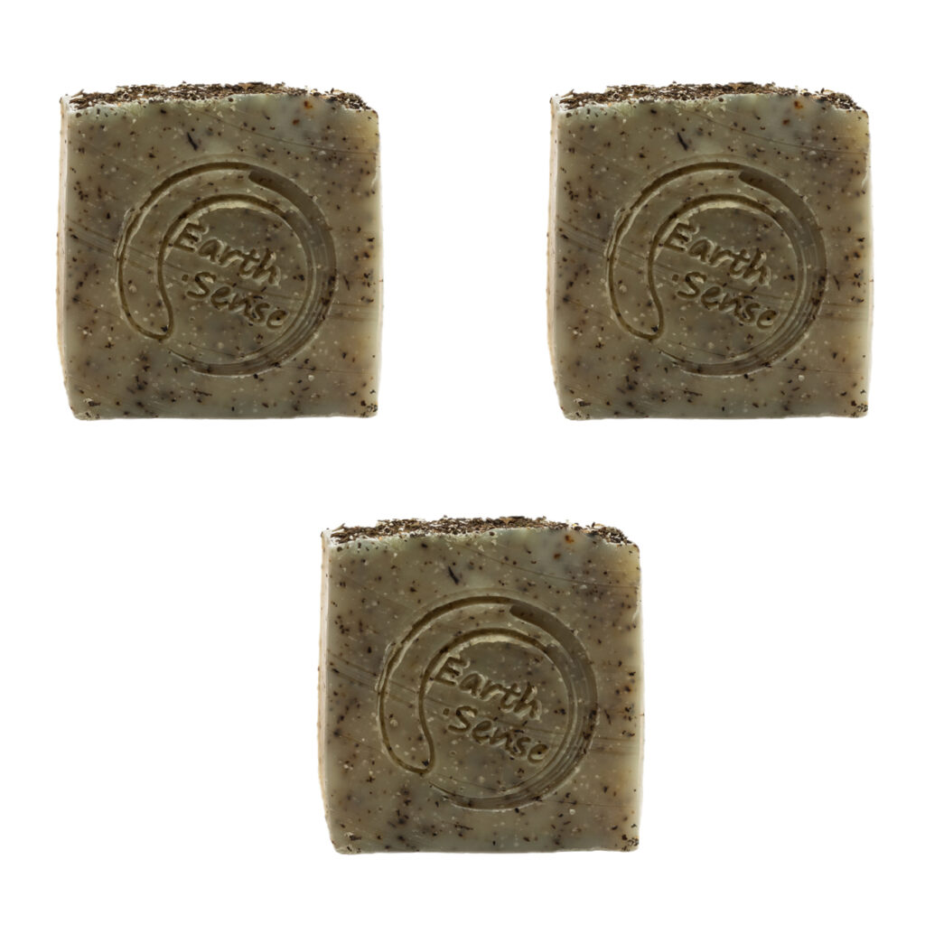 3er-Set Handgemachte Bio Seife mit Lavendel und Minze, Naturseife ohne Palmöl, Vegan