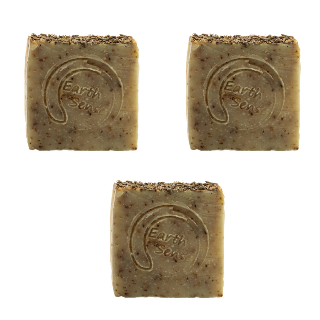 3er-Set Handgemachte Bio Seife mit Lavendel und Rosmarin, Naturseife ohne Palmöl, Vegan
