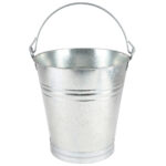 Zinkeimer mit Henkel, Fassungsvermögen 12 l, ca. 29,5 x 30 cm