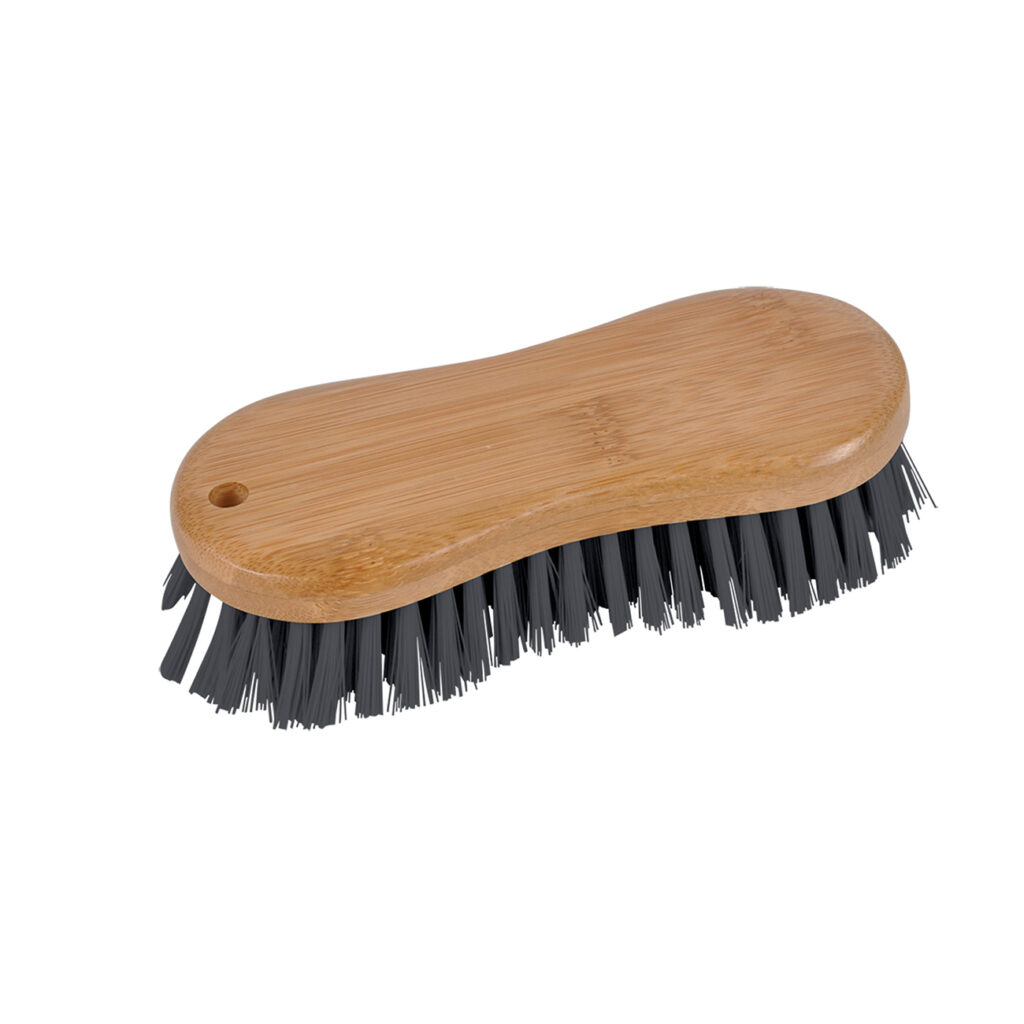 Scheuerbürste, Korpus aus Bambus, Länge 15 cm Scheuerbürste, Korpus aus Bambus, Länge 15 cm