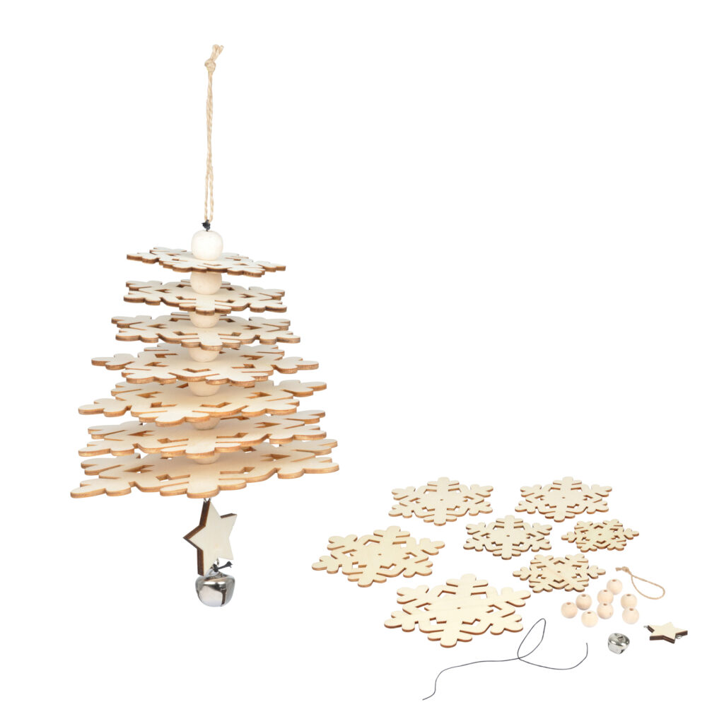 3D-Dekoration zum Selbermachen, Weihnachtsbaum, Sternform