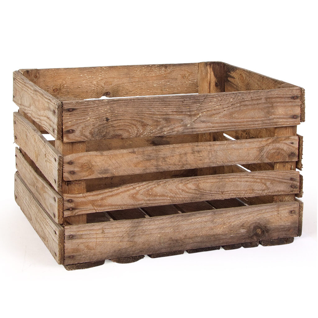 4er-Set Deko Holzkiste, 50,5 x 31,5 x 41 cm, Harasse, 3,5 kg