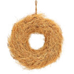 Kranz Sisalwurzel aus Naturmaterial, braun, 28 x 28 x 8 cm