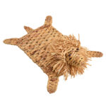 Löwe liegend aus Wasserhyazinthe, mit Metall verstärkt, 32 x 15 x 40 cm