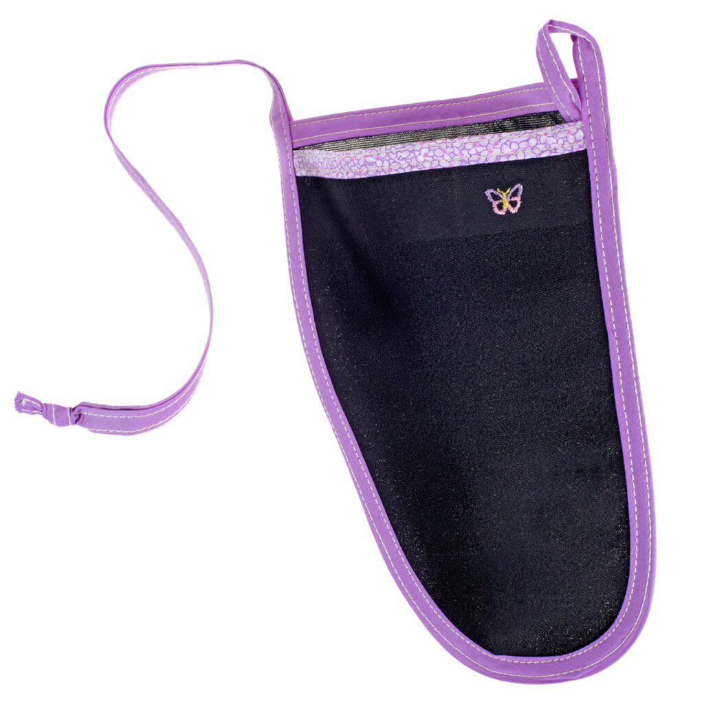 Peelinghandschuh Black Butterfly, pflegendes Körperpeeling für Gesicht & Körper, Faktor 80