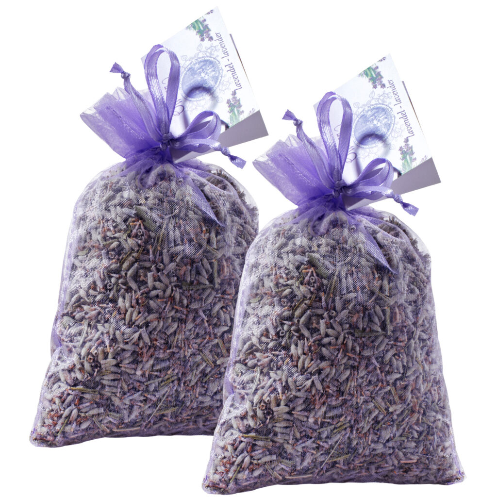 2er-Set Duftsäckchen Lavendelblüten, Kleiderschrank Lavendelkissen mit feinem Duft, 30 g