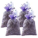 4er-Set Duftsäckchen Lavendelblüten, Kleiderschrank Lavendelkissen mit feinem Duft, 30 g