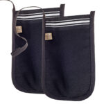 2er-Set Hamam Peelinghandschuh Deluxe, pflegendes Körperpeeling für Gesicht und Körper