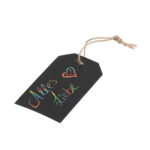 6er-Set Kratzpapier Geschenkanhänger Regenbogen, Etiketten zum Anhängen, 11 x 13 x 0,4 cm