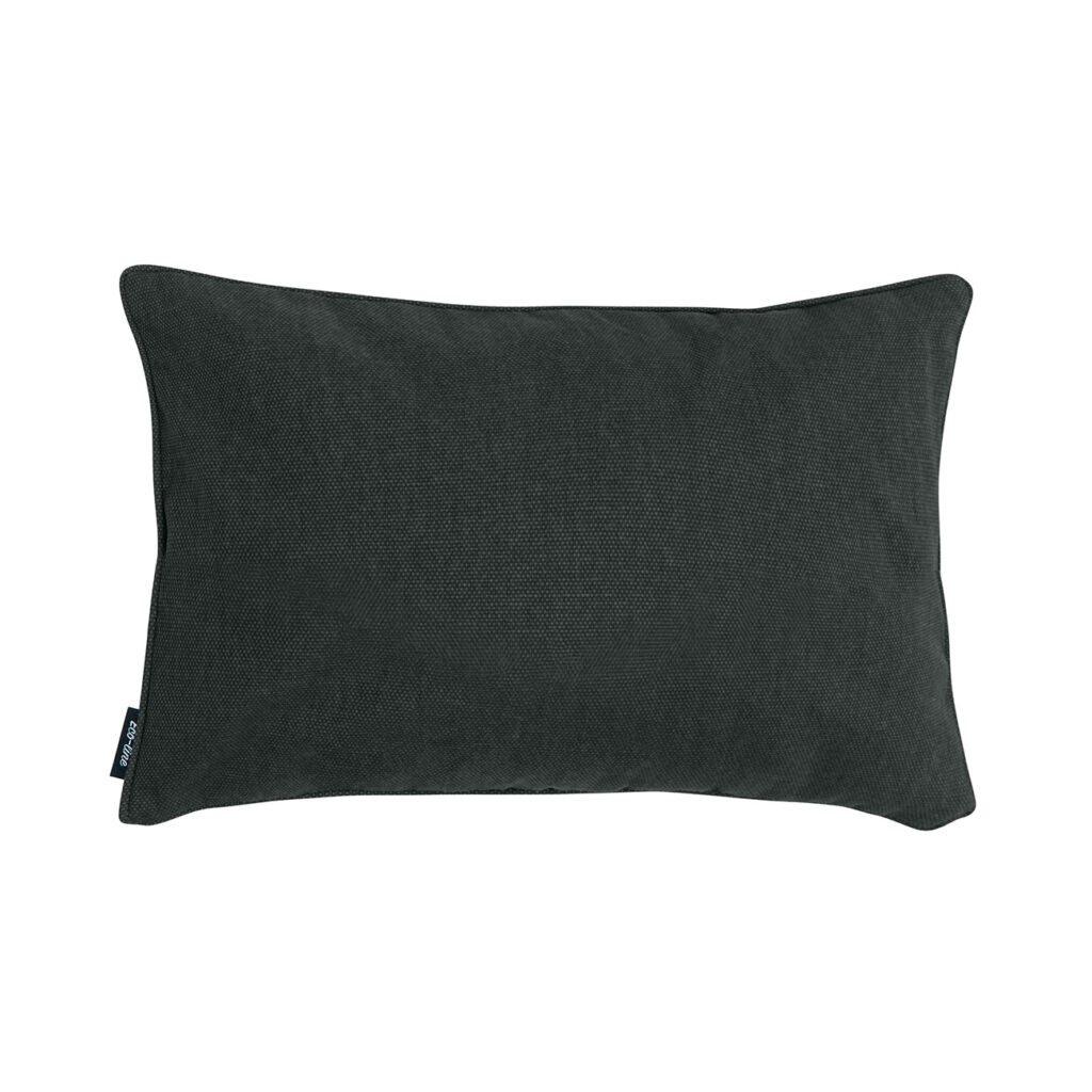 Deko-Kissen wasserabweisend, bequemes Outdoorkissen, dunkel grau, 50 x 30 x 10 cm