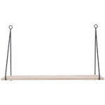 Wandregal aus Metall und Holz, Hängeregal, 50 x 16 x 30 cm Wandregal aus Metall und Holz, Hängeregal, 50 x 16 x 30 cm