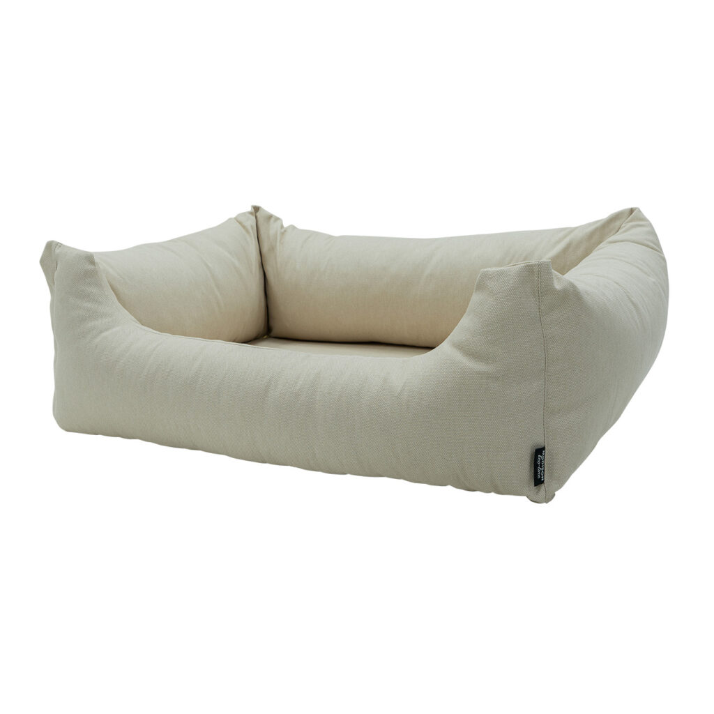 Hundebett waschbar eco, Hundecouch, beige, 100 x 80 x 25 cm