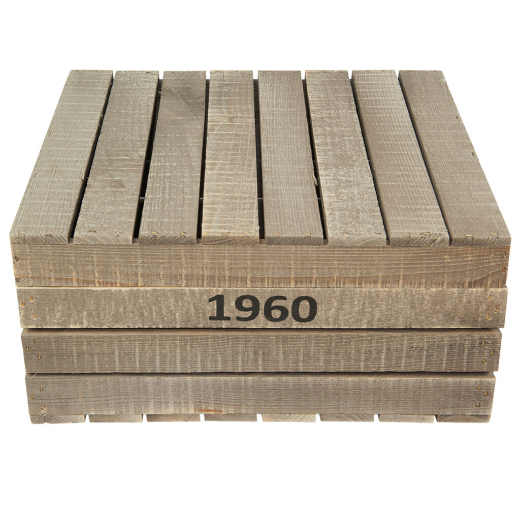 Holzkiste mit Holzdeckel, braun, Aufbewahrungsbox, 30 x 40 x 22 cm