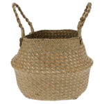 Seegraskorb mit Griffen, Aufbewahrungskorb, Ø 23 cm