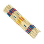XL Mikado mit 41 Holzstäbchen, Geschicklichkeitsspiel Mikado für die ganze Familie, 50 cm