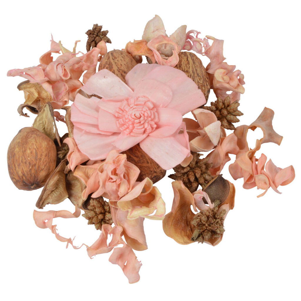 Potpourri-Mix Kirschblüte, dekorative Trockenblüten, rosa, 110 g