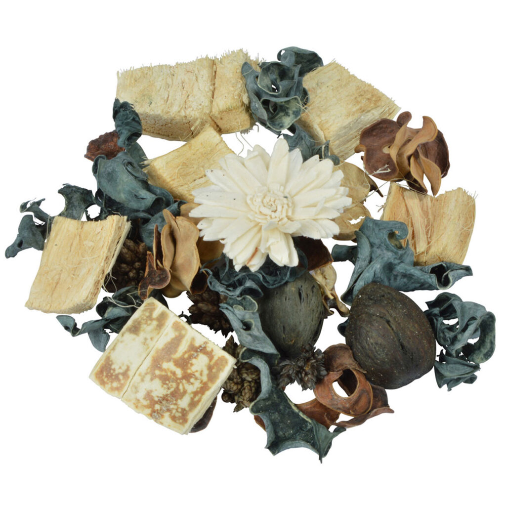 Potpourri-Mix Baumwollblüte, dekorative Trockenblüten, beige, 110 g